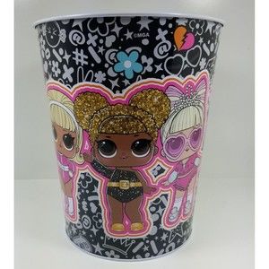 L.O.L Surprise New Trash Can Bucket from The Tin Company 3 charcters